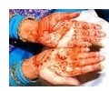 Mehendi on the hand