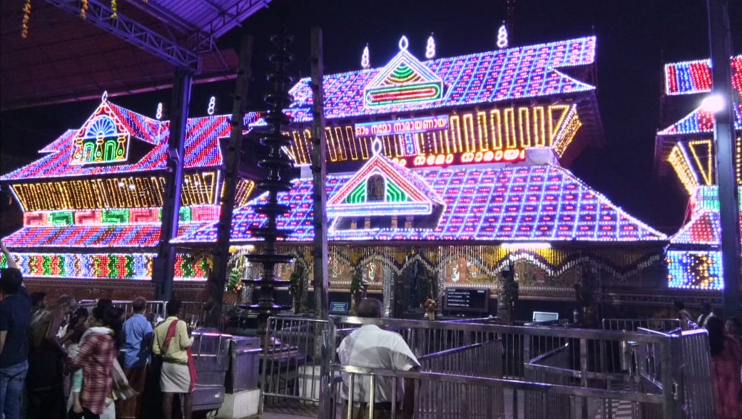 The temple on Guruvayur Ekadasi